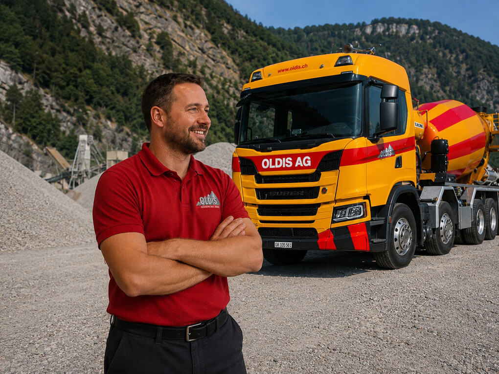 Ihr Job als Chauffeur (LKW und Betonmischer) bei Kieswerk Oldis - Chur und Haldenstein (Graubünden)